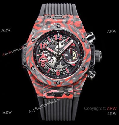 1:1 Super Clone Hublot Big Bang Unico King Carbon 'Red Magic' Watch Men